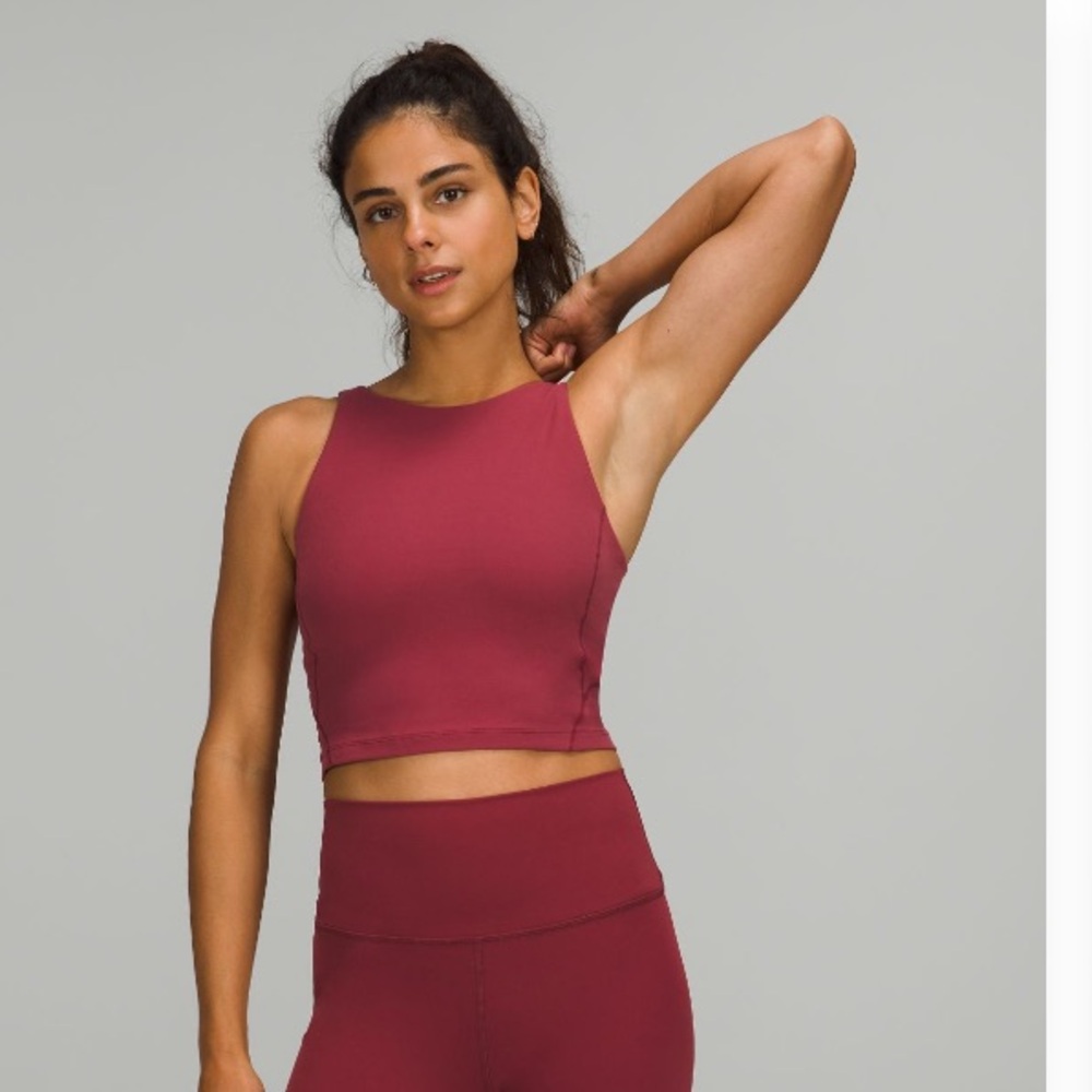 Lululemon Athletica Align High Rise Tank Top built-in bra mulled wine